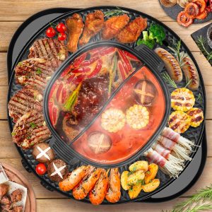 Soupify 2 in 1 Hot Pot with Grill with Independent Dual Temperature Control