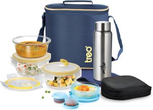 Treo By Milton Borosilicate Glass Tiffin Set