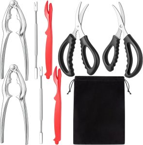 suoundey Seafood Cracker Tool Set (9 Piece)