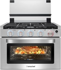 AMZCHEF 17 Inch 3 Burner RV Gas Range