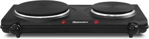 Elite Gourmet EDB-302BF Double Cast Iron Burner