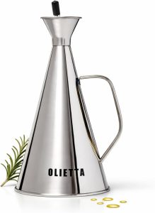 Olietta Olive Oil Dispenser Bottle (Stainless Steel)