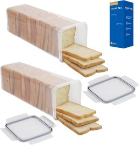 Tiawudi 2 Pack Bread Box