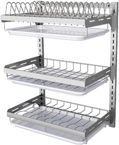 WWWHZGYS 3 Tier Hanging Dish Rack