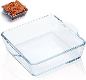 Yomvzake Single 5 Inch Glass Square Baking Dish