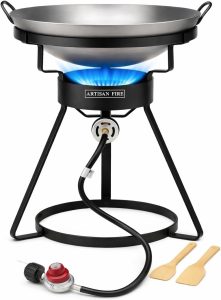 OuterMust Wok Burner with Cast Iron (54,000 BTU)
