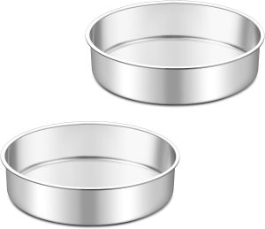 TeamFar 7 Inch Cake Pan Set of 2