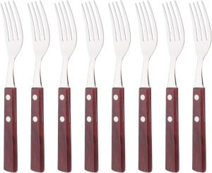 Uniturcky 304 Stainless Steel Silverware Forks (Yellow Handle)