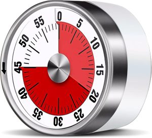 ALBAYRAK Visual Kitchen Timer (White, Large Dial)