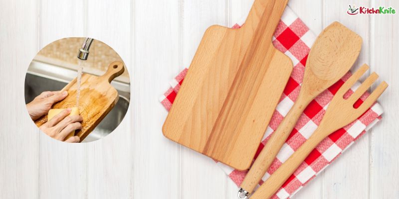 Clean Wooden Kitchen Utensils