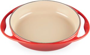 Le Creuset Enameled Cast Iron Tarte Tatin Dish, 2 Quart, Cerise