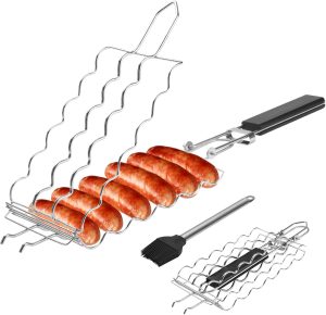 QIAN POWER Hot Dog Holders for Grilling