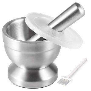 Tera 188 Stainless Steel Mortar and Pestle Set