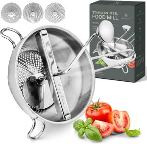 The Hungry Artisan Stainless Steel Food Mill