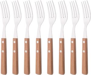 Uniturcky 304 Stainless Steel Silverware Forks (Yellow Handle)