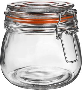Hovico 25oz Glass Jars With Airtight Lids