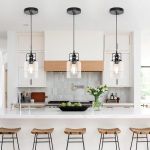 Hansang 3 Pack Pendant Lights with Adjustable Rope