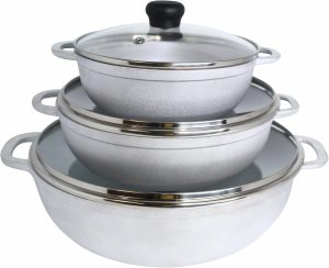IMUSA Caldero Stock Pot 3-Piece Set