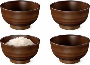 JapanBargain Brown Rabbit Soup Bowls