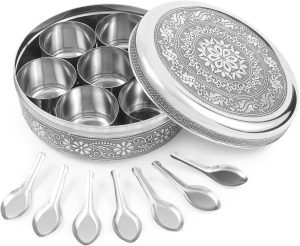 KSJONE Designer Spice Container Masala Dabba