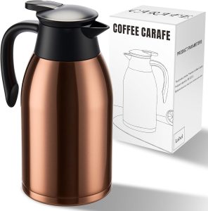 PARACITY Coffee Carafe, Insulated Thermal Pitcher
