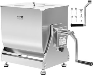 VEVOR Manual Meat Mixer, 30L Tilt Tank