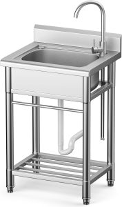 Worcest Freestanding Single Bowl Utility Sink