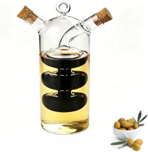 WINAKUI Olive Oil and Vinegar Dispenser Cruet Bottle