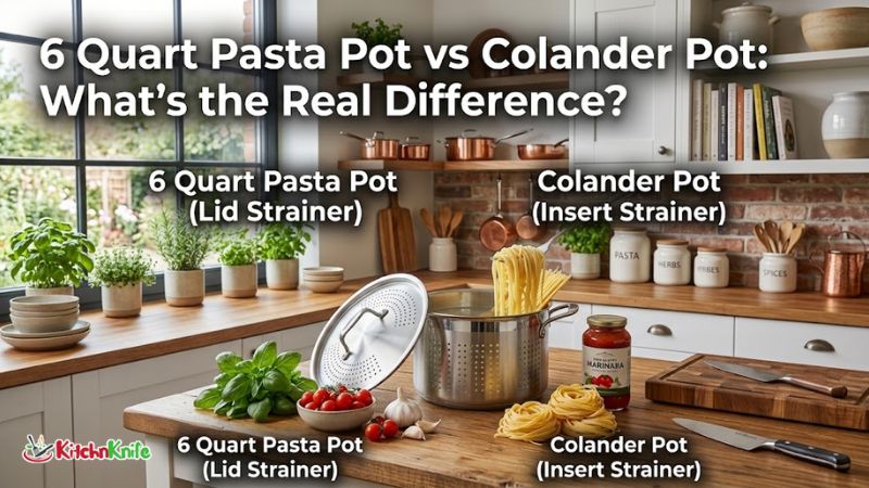 6 Quart Pasta Pot vs Colander Pot What's the Real Difference