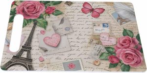 Bcumuq Red Rose Cutting Board