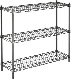 APLSS 3 Tier Black Wire Shelving