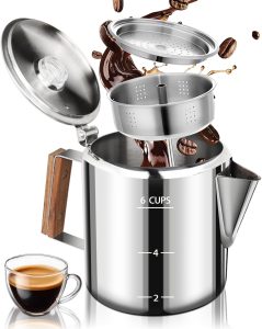 Belly Moka 6 Cup Stainless Steel Percolator