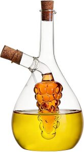 ELETON Grape 2 in 1 Glass Oil and Vinegar Dispenser