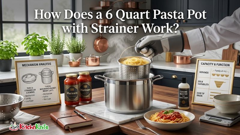 How Does a 6 Quart Pasta Pot with Strainer Work