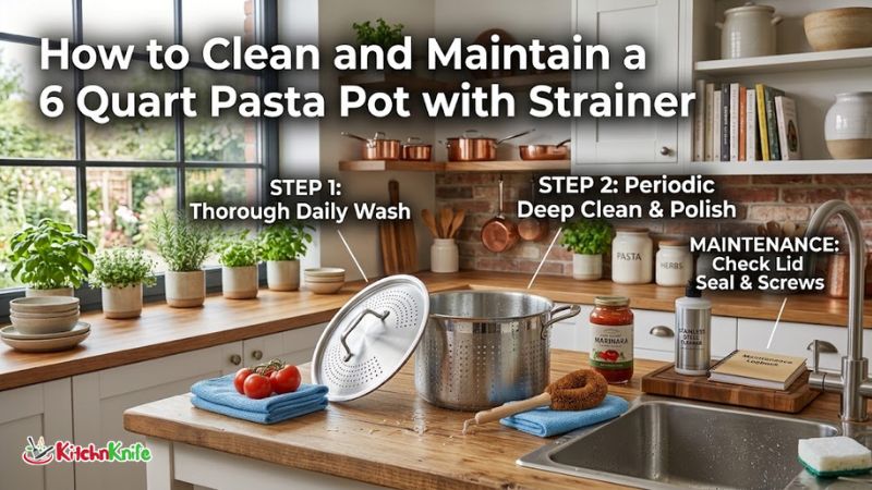 How to Clean and Maintain a 6 Quart Pasta Pot with Strainer
