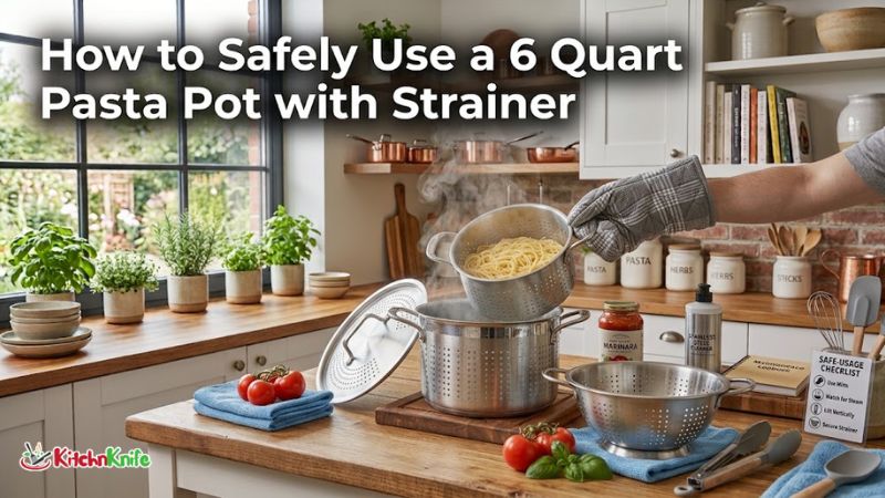 How to Safely Use a 6 Quart Pasta Pot with Strainer
