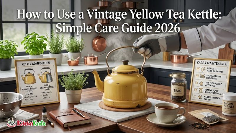 How to Use a Vintage Yellow Tea Kettle Simple Care Guide 2026