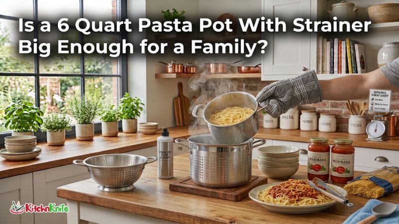 Is a 6 Quart Pasta Pot With Strainer Big Enough for a Family