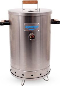 Universal 20 Pound Stainless Steel Charcoal Barrel Smoker